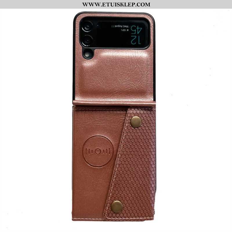 Etui do Samsung Galaxy Z Flip 4 Etui Folio Posiadacz Karty Z Paskiem Na Ramię